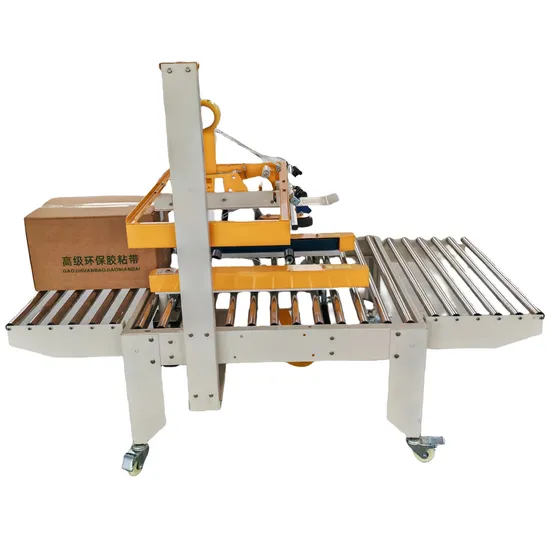 Cardboard Folding Forming Automatic Adhesive Tape Close Carton Box Sealer Sealing Machine 