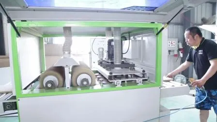 High Quality Wood MDF Polishing Brushing Sanding Machine for MDF Kitchen Cabinet Door/Woodworking Polish Machinery Wood Polisher Drum Belt Sander Polisher 