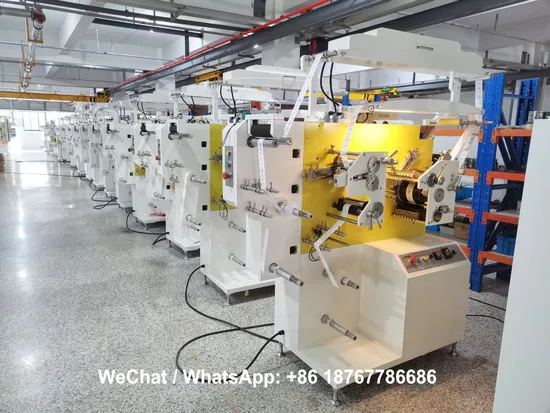 Jingda 2+1 Colors Flexo Fabric Care Label Printing Machine for Polyester Satin Ribbon, Nylon Taffeta, Cotton Tape, Cloth Label and Sugar Packing Paper Jr