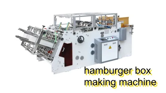 Hamburger/Burger Box, Lunch Paper Tray Box, Kfc Popcorn Chip Box, Fast Food Box, Pizza Box, Take Away Box Making/Forming Machine, Carton Box Erecting Machine 