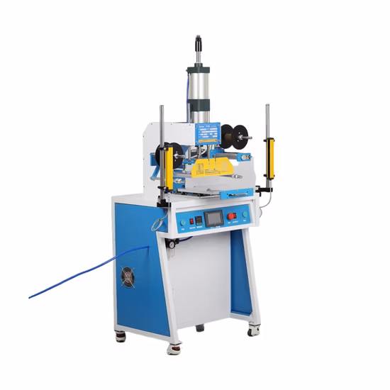 Large Plate Heat Transfer Machine Factory Round Flat Bottle Golden Foil Hot Stamping Machine