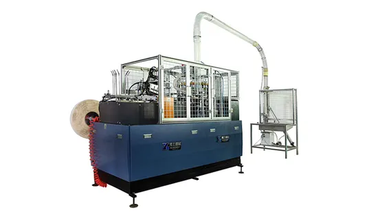 Fully Automatic Disposable Carton Cup Forming Machine Single Double PE Coating Hot Cold Drink Juice Paper Cup Making Machine 