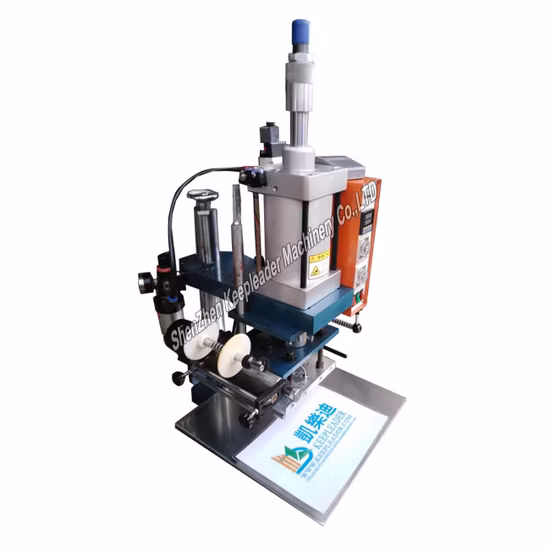 Semi Auto Conveyor Plastic Product Gift Box Gold Hot Foil Press Stamping Machine