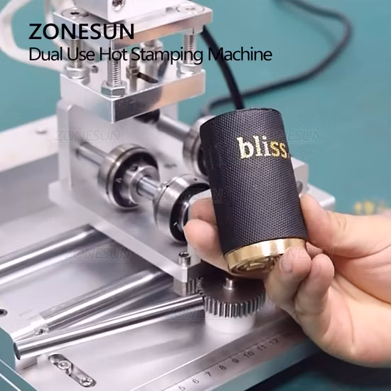 Logo Letter Embossing Press Hot Foil Stamping Machine for Leather Accessories