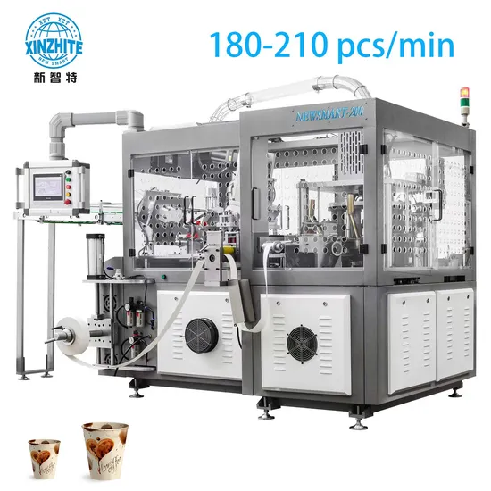 China with Logo Printing Servo High Speed Paper Cup Machine 