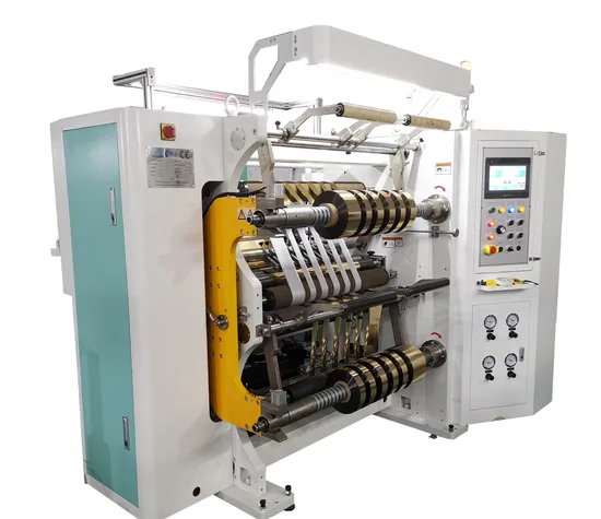 Metalized Film Pet PP Film Slitter Rewinder Hot Stamping Foil Slitting Machine Cold Foil Film Slit Rewinding Machine Plastic Film Roll Slit Rewinder Machine 