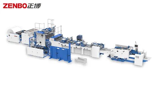 High Speed Top Fold Paper Bag with Handle Making Machine 