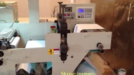 Automatic Adhesive Sticker Film Paper Label Rewinding Slitting& Rotary Die Cutting Machine/Die Cutter Machine (Turret Rewinder) 