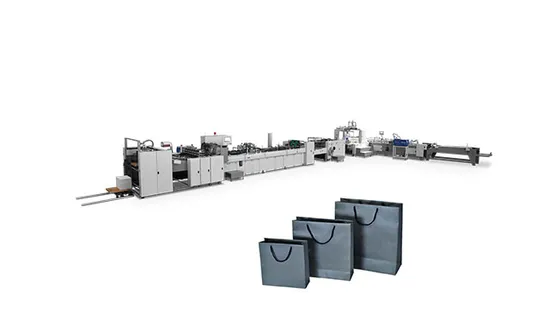 Customized Shopping Luxury Automatic Manual Making Machinery Paper Bag Machine Manufacturer 