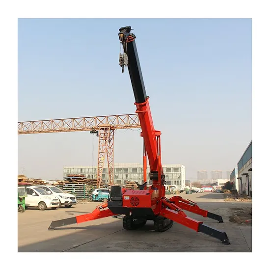Manufacturer Small Folding Spider Crane Mobile Lifting Crane Lift Machine Factory Sales 