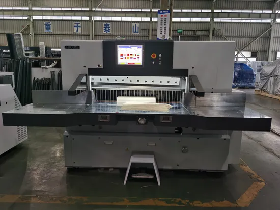 Double Hydraulic Paper Cutter with High Precision Guillotine 